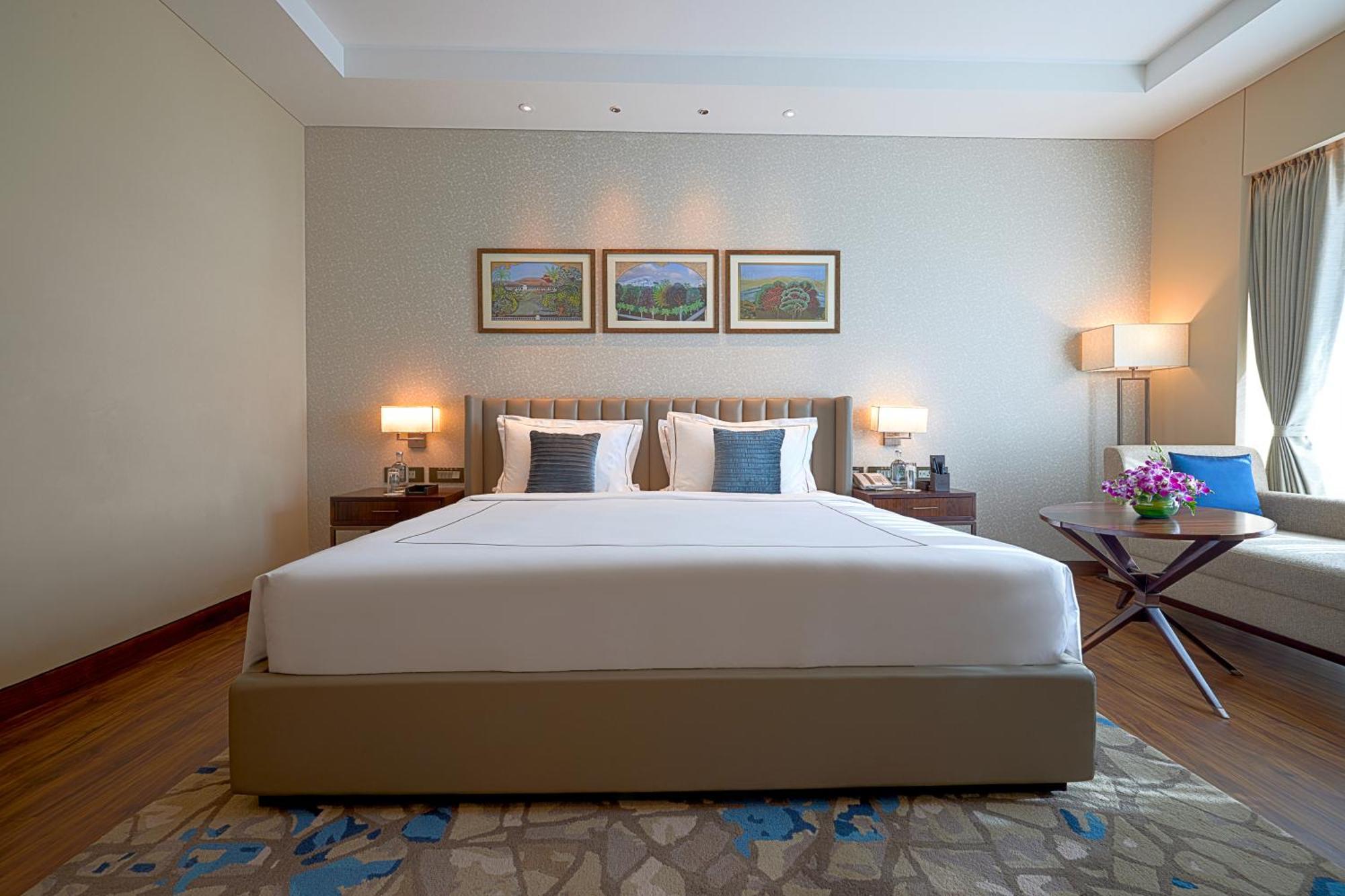 타지 방갈로르 Devanahalli 외부 사진 A bedroom at the Taj Bengal